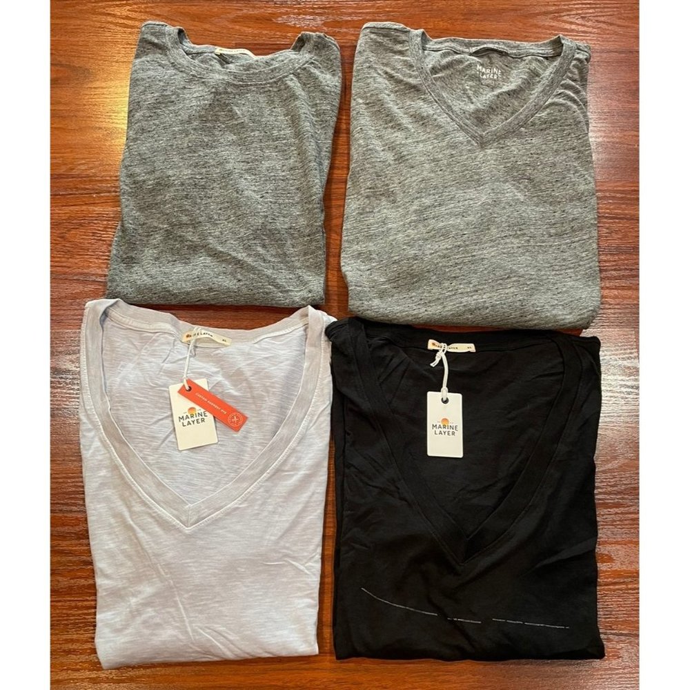 MARINE LAYER LOT OF 4 SHIRTS SZ XL